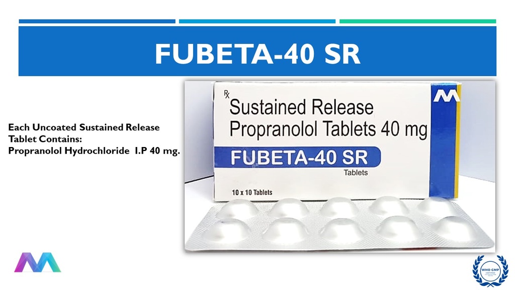 Propranolol SR 40 Mg | Tablet