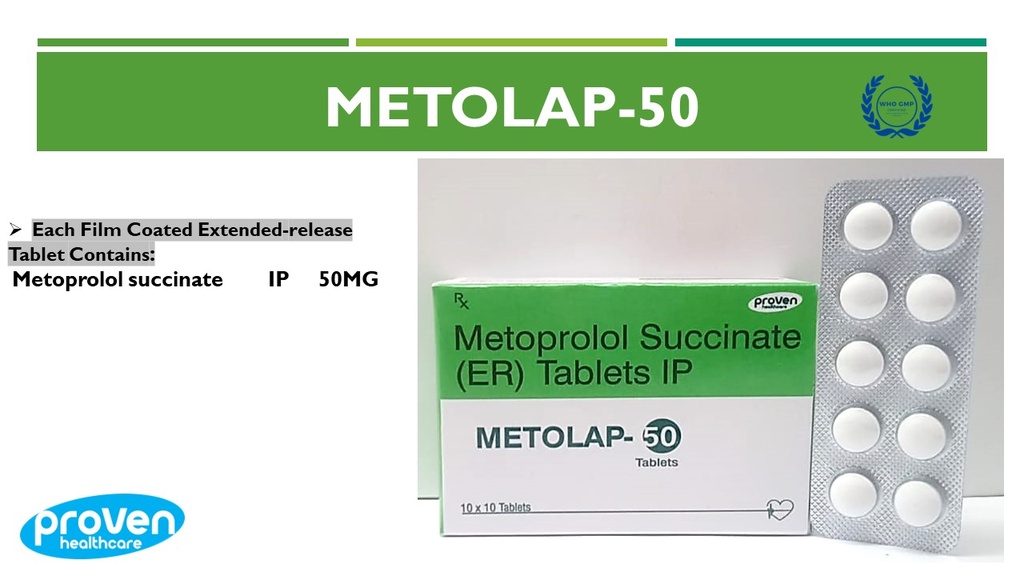 Metoprolol ER 50mg | Tablet