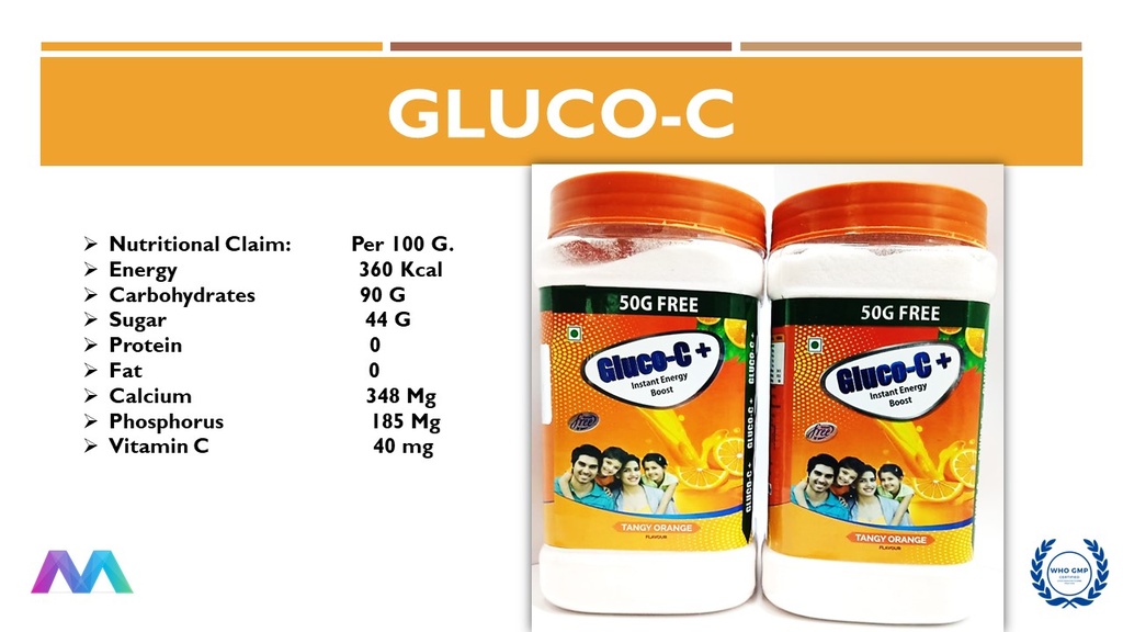 Glucose Powder (Orange Flavour) 500 g