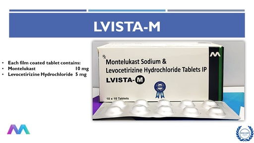Levocetirizine 5 Mg + Montelukast 10 Mg | Tablet