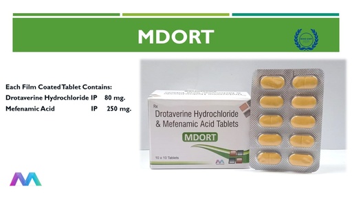 Drotaverine 80 Mg + Mefenamic Acid 250 Mg | Tablet