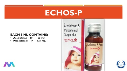 Aceclofenac 50 mg + Paracetamol 125 mg | Syrup