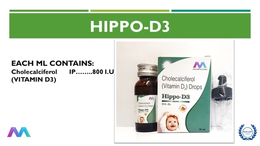 Cholecalciferol (Vitamin D3) 800 IU per ml | Drops