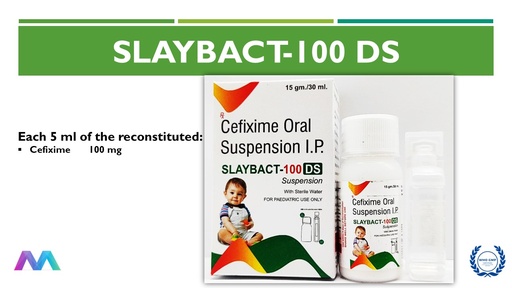 Cefixime IP 100 mg per 5ml | Oral Suspension