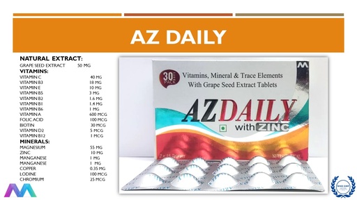 Vitamins. Minerals & Trace Elements with Zinc & Grape Seed Extract | Tablets