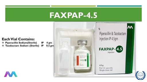 Piperacillin 4000 Mg + Tazobactam 500 Mg | Injection