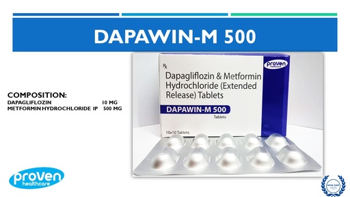 Metformin (ER) 500 Mg + Dapagliflozin 10 Mg | Tablet