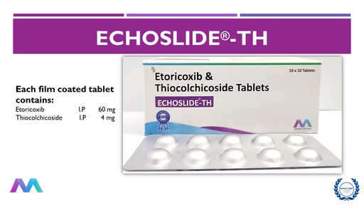 Etoricoxib 60mg + Thiocolchicoside 4mg Tablet