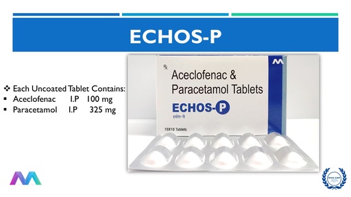 Aceclofenac 100 Mg + Paracetamol 325 Mg