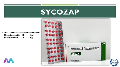 Chlordiazepoxide 10 Mg + Trifluoperazine 1 Mg | Tablet