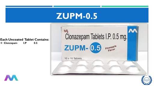 Clonazepam 0.5 Mg | Tablet